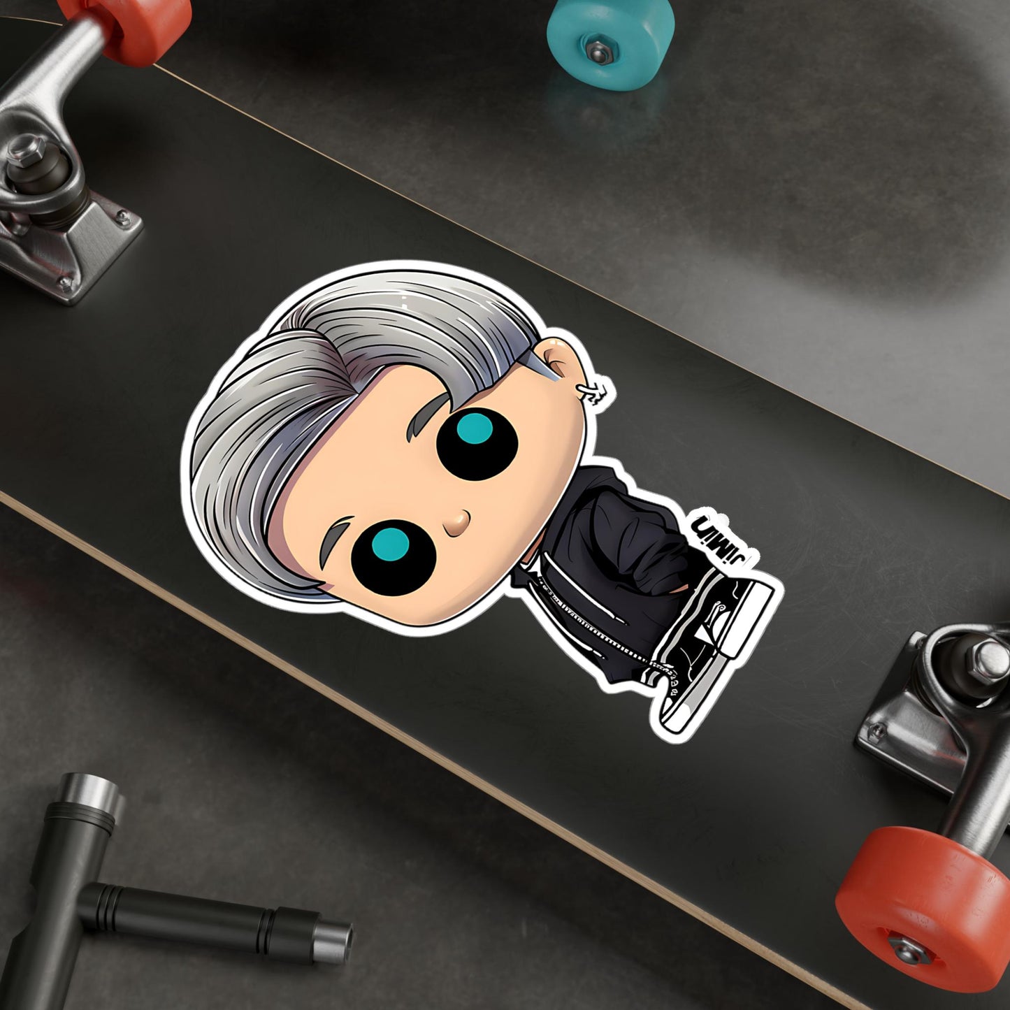 Jimin Funko Pop Decal, Funko Pop BTS, Decal BTS, Decal Sticker For Laptops Cars Notebooks, Fun Funko Pop Sticker, Funko Pop Jimin