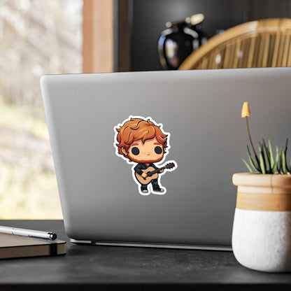 Ed Sheeran Funko Pop Decal, Funko Pop Chibi, Decal Chibi, Decal Sticker For Laptops Cars Notebooks, Fun Funko Pop Sticker, Funko Pop Sheeran