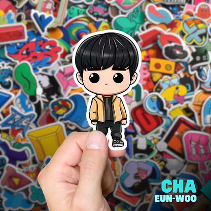 Eun-woo Funko Pop Decal, Funko Pop Chibi, Decal Chibi, Decal Sticker For Laptops Cars Notebooks, Fun Funko Pop Sticker, Funko Pop Eun-woo