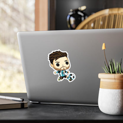 Lio Messi Funko Pop Decal, Funko Pop Soccer Argentina, Decal Sticker For Laptops Cars Notebooks, Fun Funko Pop Sticker, Funko Pop Messi