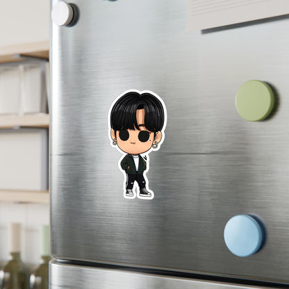 V Funko Pop Decal, Funko Pop BTS, Decal BTS, Decal Sticker For Laptops Cars Notebooks, Fun Funko Pop Sticker, Funko Pop V