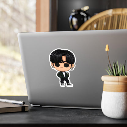 V Funko Pop Decal, Funko Pop BTS, Decal BTS, Decal Sticker For Laptops Cars Notebooks, Fun Funko Pop Sticker, Funko Pop V