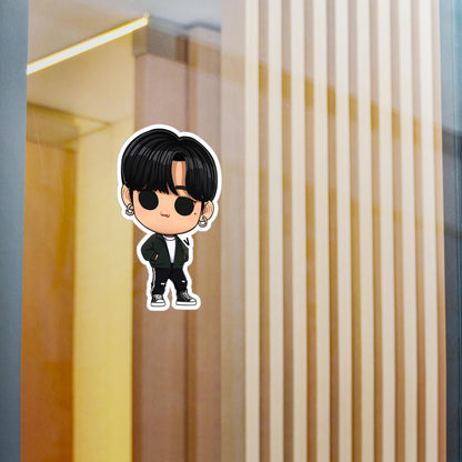 V Funko Pop Decal, Funko Pop BTS, Decal BTS, Decal Sticker For Laptops Cars Notebooks, Fun Funko Pop Sticker, Funko Pop V